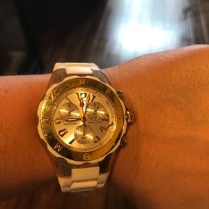 Michele White Jelly watch